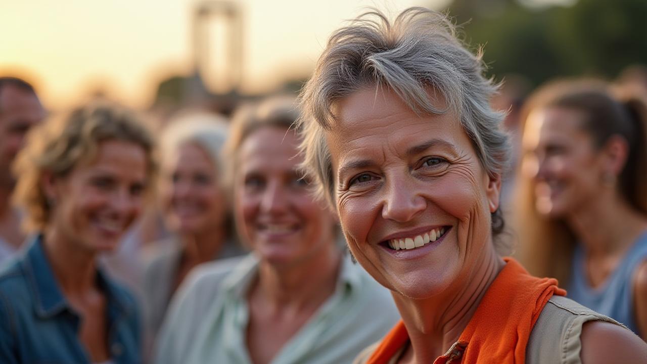 Collage di volti sorridenti di diverse età, che rappresentano i membri della community di Aurora Benessere